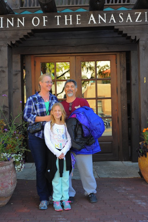 mom and dad with daughter on a JAJF WOW experience 