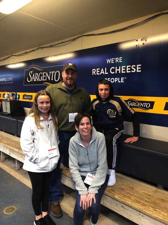 JAJF family at Sargento cheese bus enjoying the power of WOW 