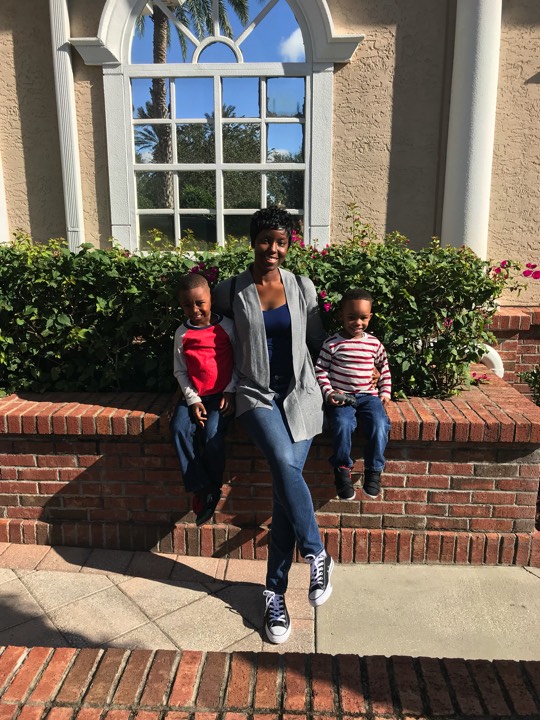 JAJF mom with sons enjoying The Power of WOW 