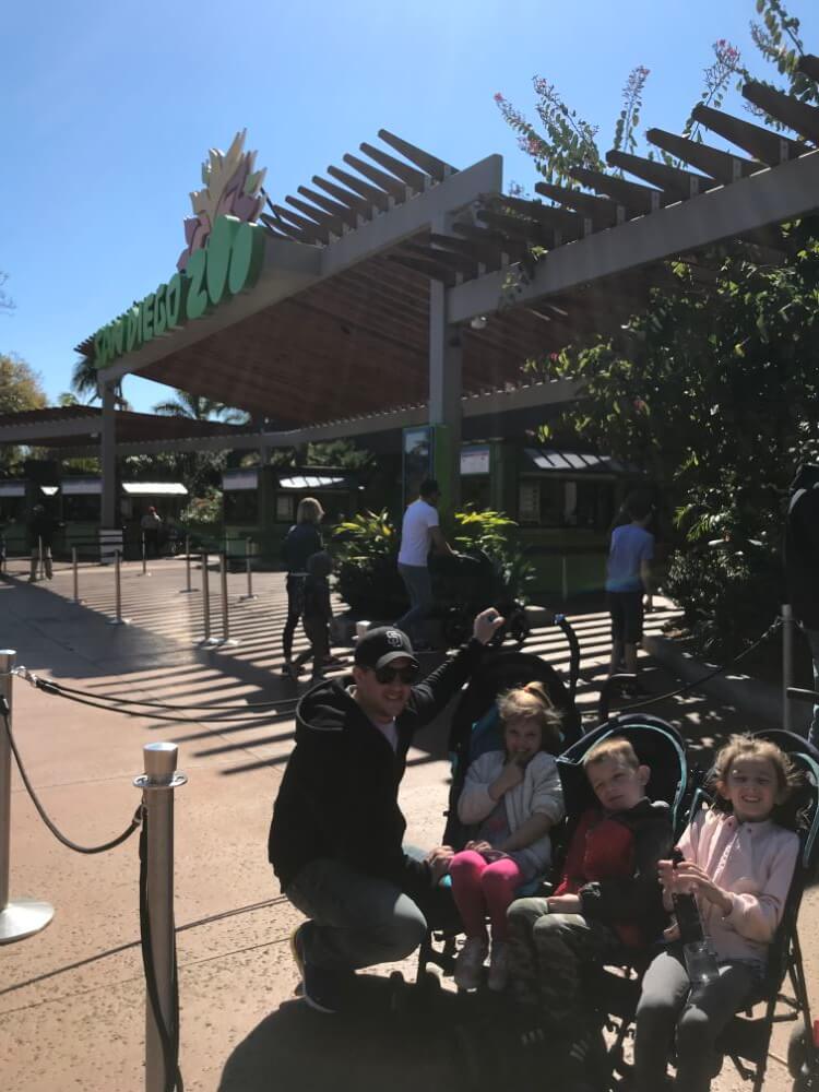 family at zoo enjoying The Power of WOW experience 