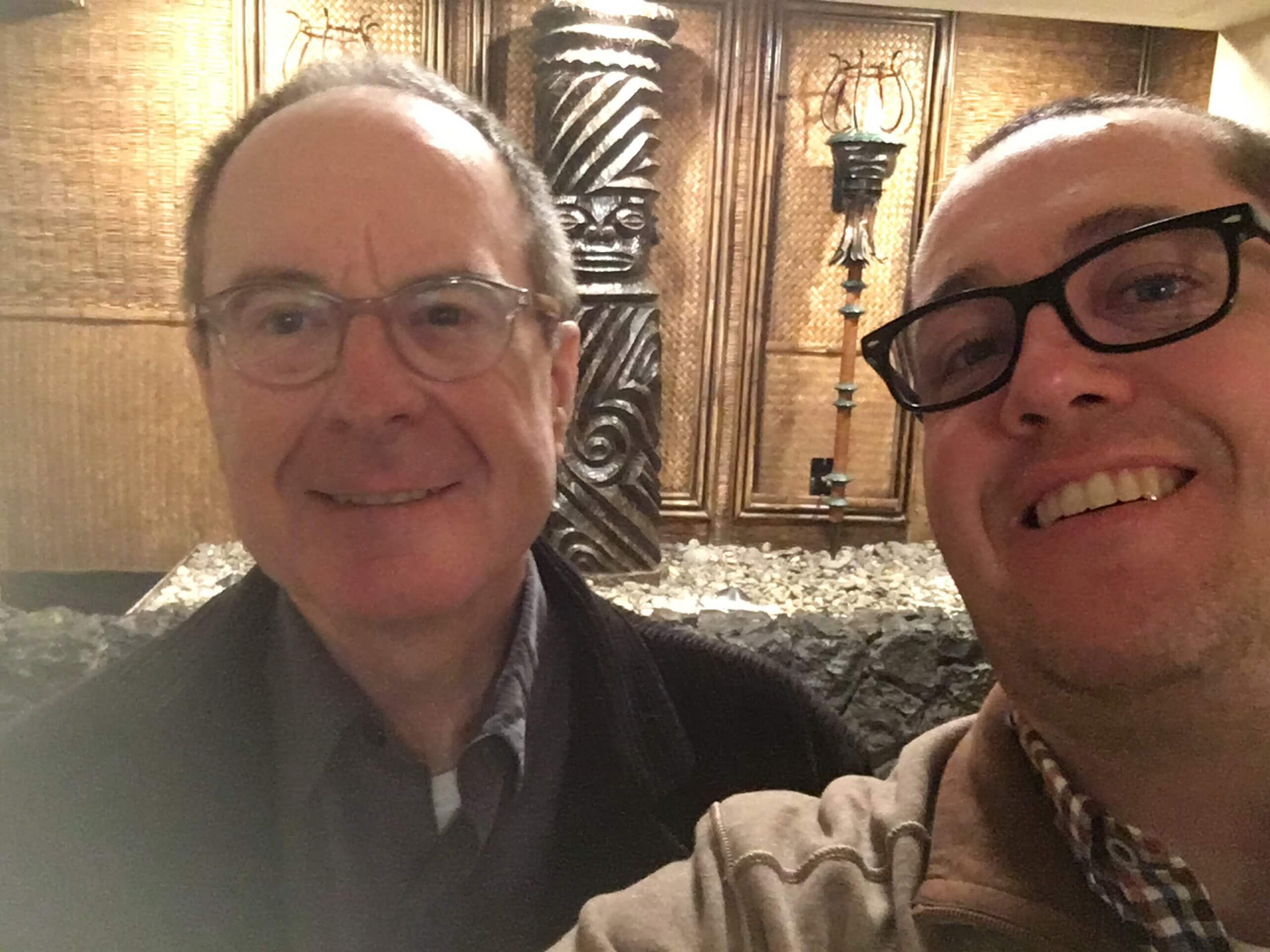 two men taking a selfie enjoying The Power of WOW experience 