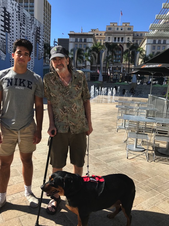 dad and son enjoying The Power of WOW experience 